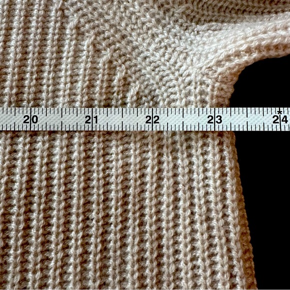 Jenni Kayne Cashmere Fisherman Sweater Oatmeal XXL - Picture 10 of 16